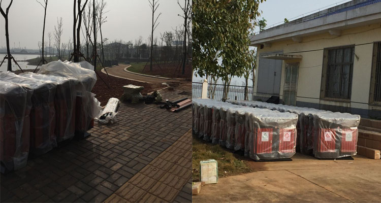 湖南垃圾桶 鋼木垃圾桶